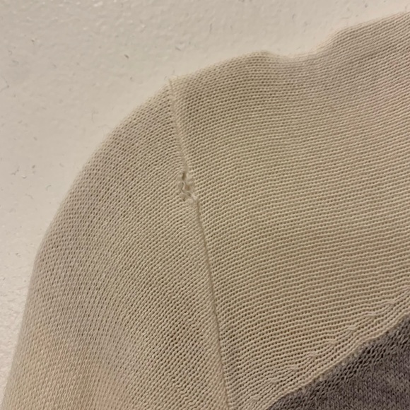 LOFT Color Block Button Cotton V-Neck Cardigan Size M - Picture 5 of 5